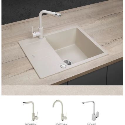 Concept DG05C45BE - CUBIS Küchenspüle 50x62 cm Granit/beige