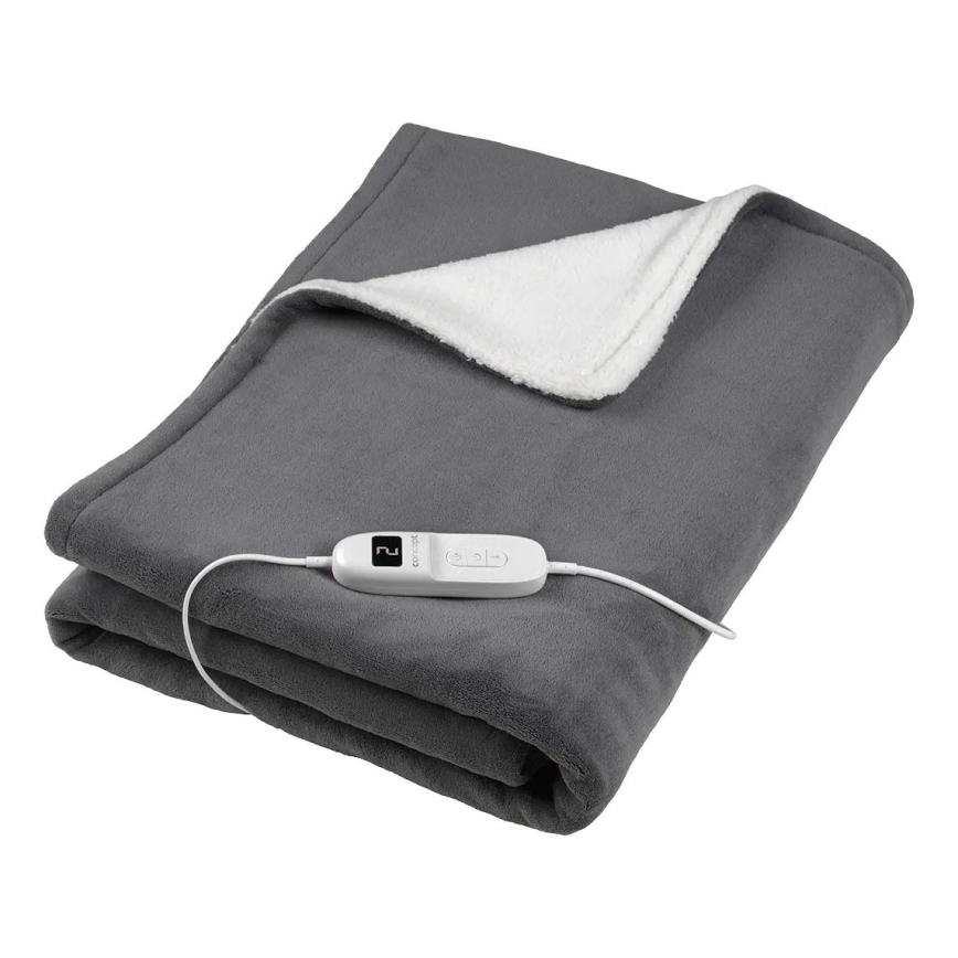 Concept DV7420 - Elektrische Heizdecke 160W/230V 180x130 cm grau/weiß