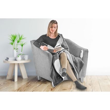 Concept DV7420 - Elektrische Heizdecke 160W/230V 180x130 cm grau/weiß