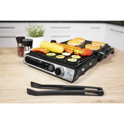 Concept ge3500 - Kontaktgrill mit Temperaturfühler 2000W/230V schwarz