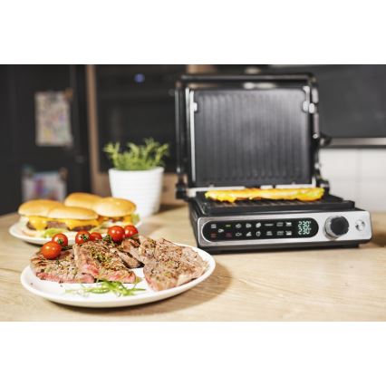 Concept ge3500 - Kontaktgrill mit Temperaturfühler 2000W/230V schwarz