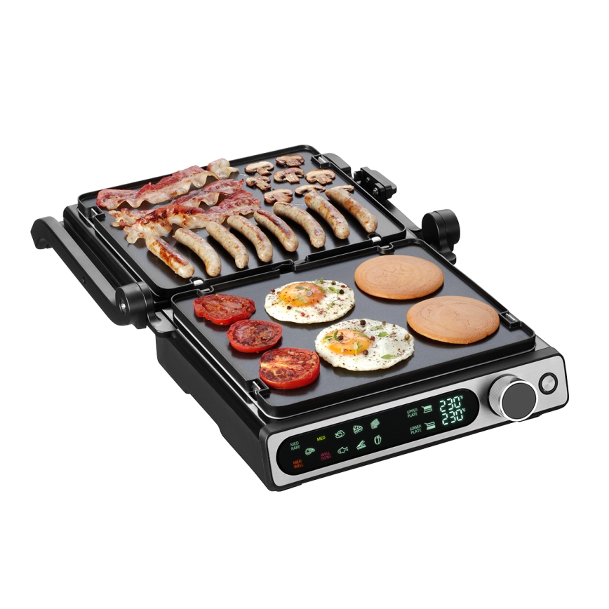 Concept ge3500 - Kontaktgrill mit Temperaturfühler 2000W/230V schwarz