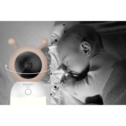 Concept KD4010 - Smarter Babymonitor mit Display und Bewegungsmelder SMART KIDO 4,5W/230V Wi-Fi beige