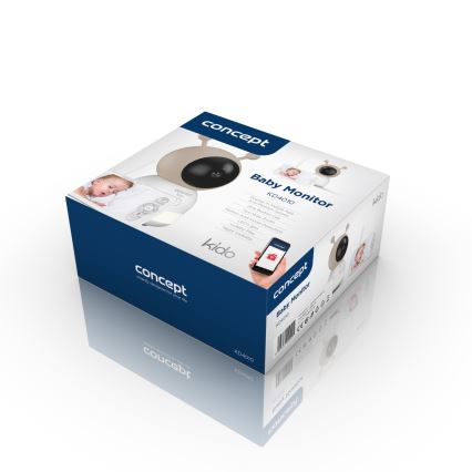 Concept KD4010 - Smarter Babymonitor mit Display und Bewegungsmelder SMART KIDO 4,5W/230V Wi-Fi beige