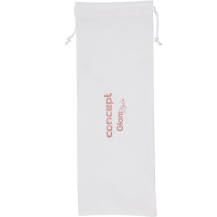 Concept KK2125 - Konischer Lockenstab GLAM STYLE 42W/230V weiß/roségold