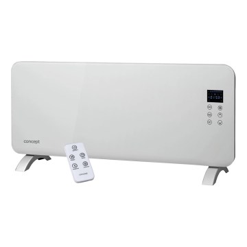 Concept KS4000 - Elektrischer Direktheizer/Konvektor 1000/2000W IP24 weiß + Fernbedienung