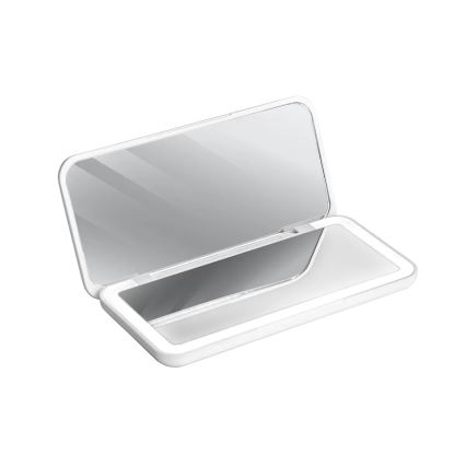 Concept KZ2010 - LED-Taschen-Kosmetikspiegel PERFECT SKIN LED/1,5 W/5 V 4500–5500 K 300 mAh weiß