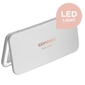 Concept KZ2010 - LED-Taschen-Kosmetikspiegel PERFECT SKIN LED/1,5 W/5 V 4500–5500 K 300 mAh weiß