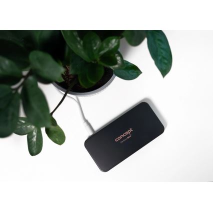 Concept KZ2020 - LED-Kosmetik-Taschenspiegel PERFECT SKIN LED/1,5 W/5 V 4500–5500 K 300 mAh schwarz