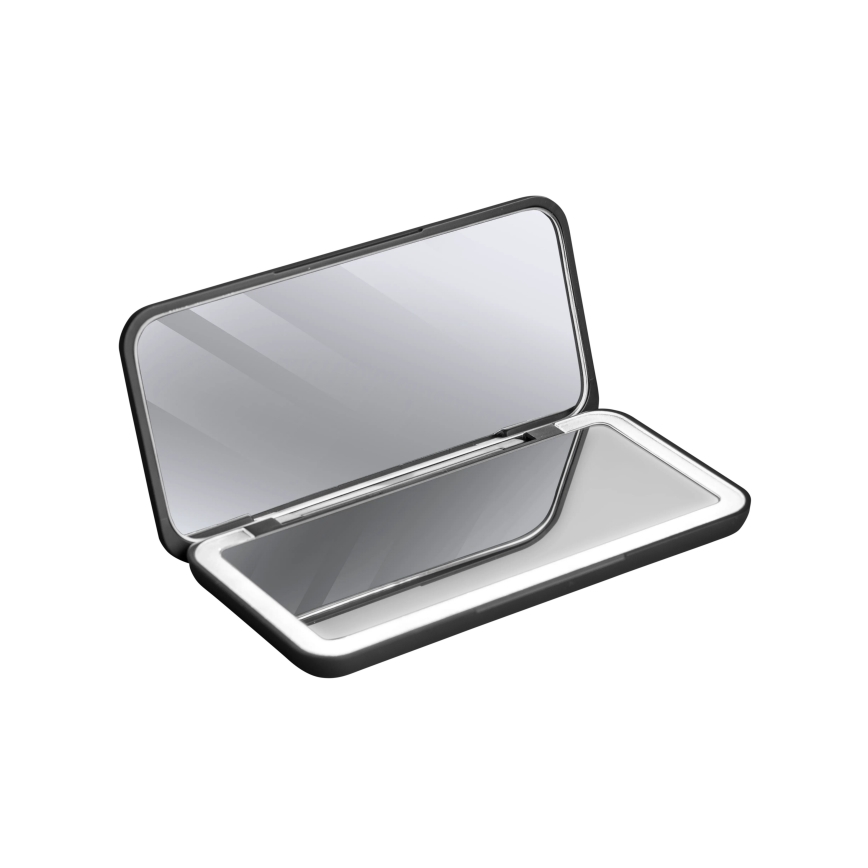Concept KZ2020 - LED-Kosmetik-Taschenspiegel PERFECT SKIN LED/1,5 W/5 V 4500–5500 K 300 mAh schwarz