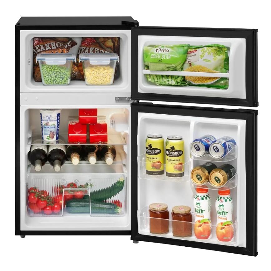 Concept LFT2047bcN - Kühlschrank mit Gefrierfach 87 l, schwarz