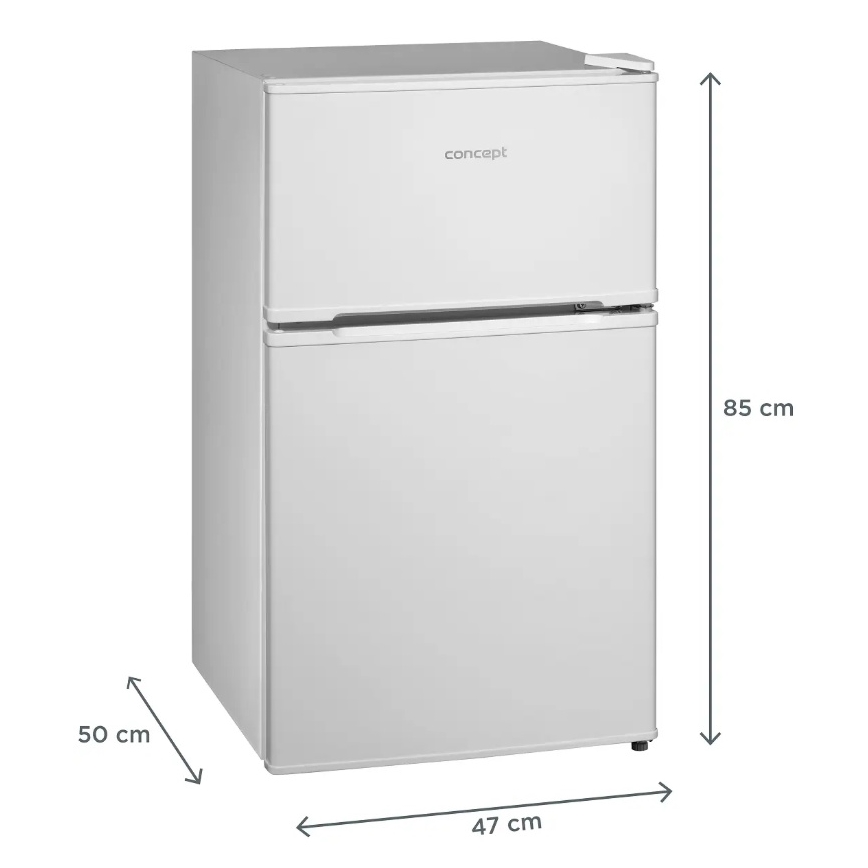 Concept LFT2047whN - Kühlschrank mit Gefrierfach 87 l weiß