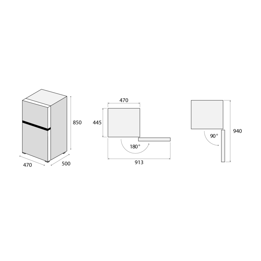 Concept LFT2047whN - Kühlschrank mit Gefrierfach 87 l weiß