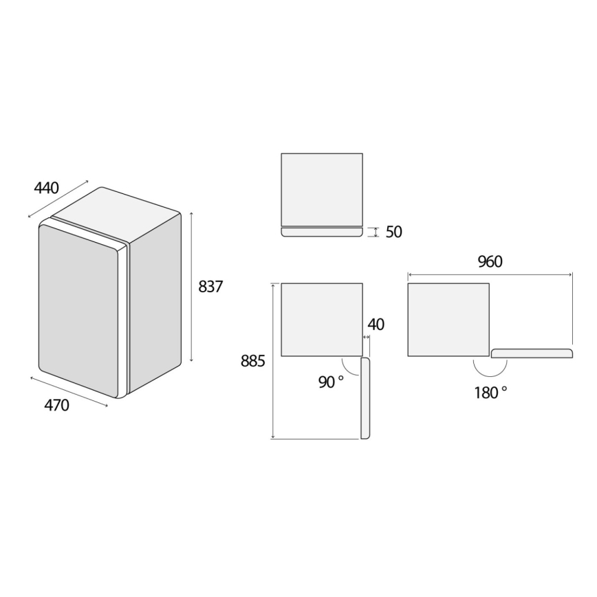 Concept LTR3047whN - Retro-Kühlschrank 93 l weiß