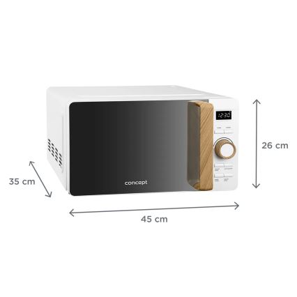 Concept MT4420wh - Mikrowelle 800 W/230 V 20 l weiß