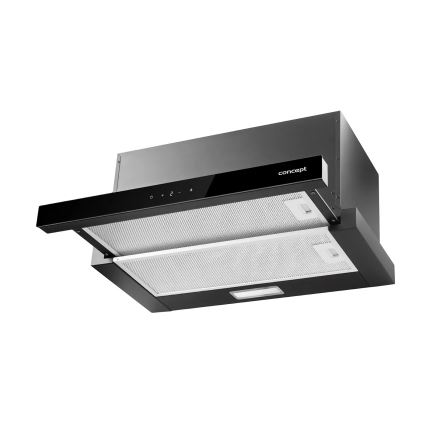 Concept OPV3860bc - 60 cm Teleskop-Dunstabzugshaube, schwarz