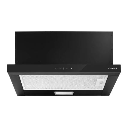Concept OPV3860bc - 60 cm Teleskop-Dunstabzugshaube, schwarz