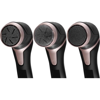 Concept PN3020 - Elektrischer Hornhautentferner für die Fersen PERFECT SKIN 5V 1200 mAh IPX6 schwarz/roségold