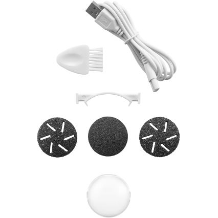 Concept PN3020 - Elektrischer Hornhautentferner für die Fersen PERFECT SKIN 5V 1200 mAh IPX6 schwarz/roségold