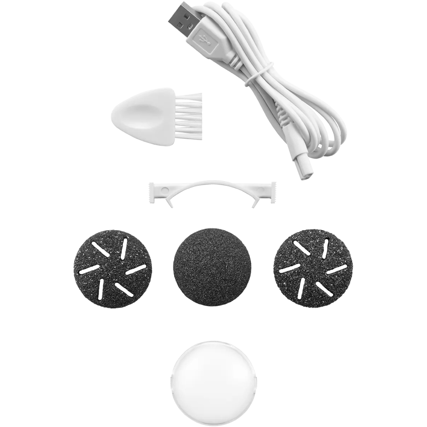 Concept PN3020 - Elektrischer Hornhautentferner für die Fersen PERFECT SKIN 5V 1200 mAh IPX6 schwarz/roségold