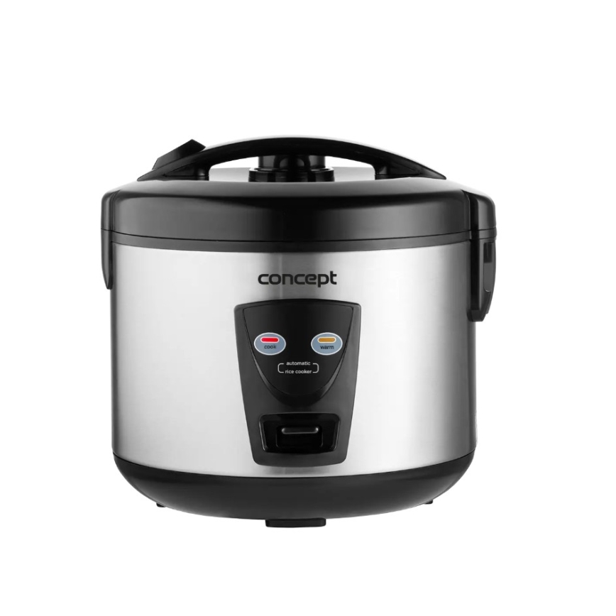 Concept RE2020 - Reiskocher 2-in-1, 650 W/230 V, 1,5 l, Edelstahl/Schwarz