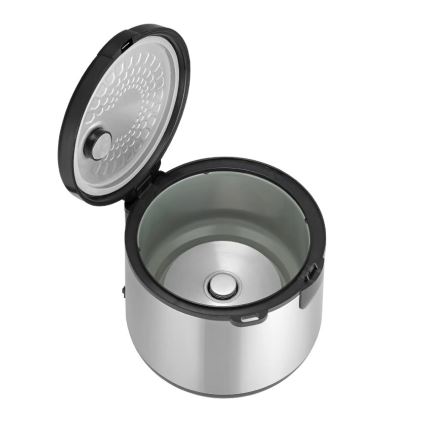 Concept RE2020 - Reiskocher 2-in-1, 650 W/230 V, 1,5 l, Edelstahl/Schwarz