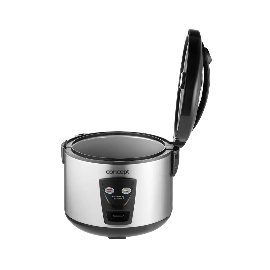 Concept RE2020 - Reiskocher 2-in-1, 650 W/230 V, 1,5 l, Edelstahl/Schwarz