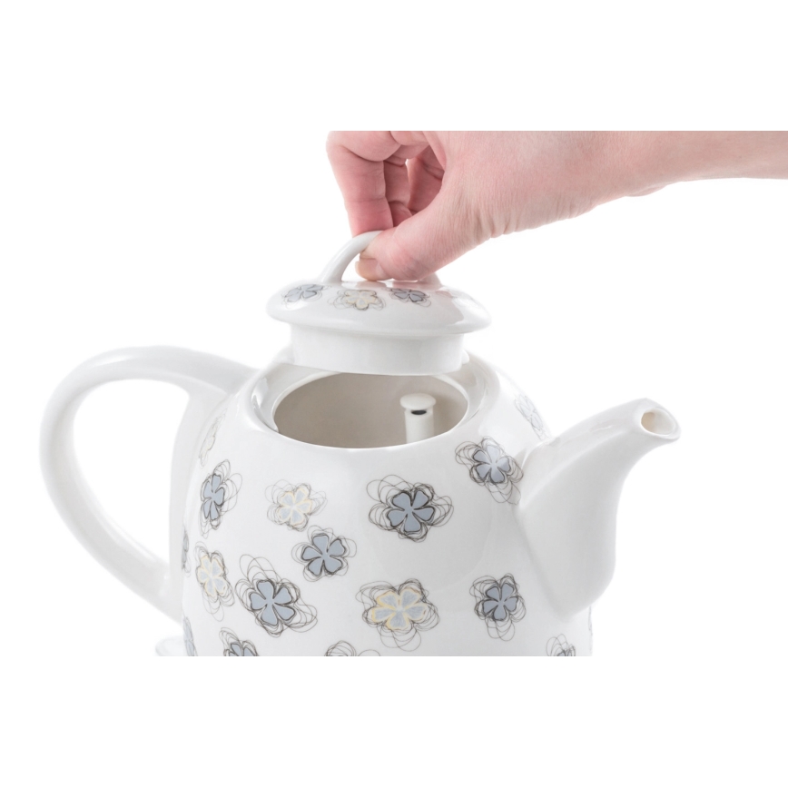 Concept RK0010ne - Schnellkochender Wasserkocher, 1 l, 1100 W / 230 V, weiß/Keramik