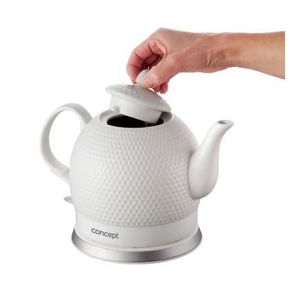 Concept RK0050 - Schnellkochender Wasserkocher 1,2 l 1000W/230V weiß/Keramik