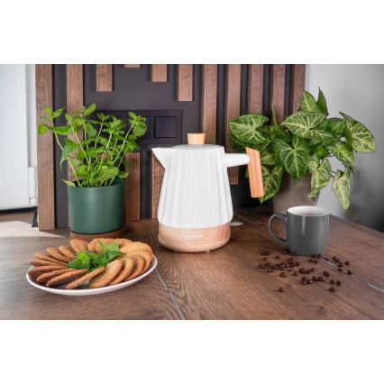 Concept RK0090 - Wasserkocher 1,5 l 1500 W/230 V weiß/Holzdekor/Keramik