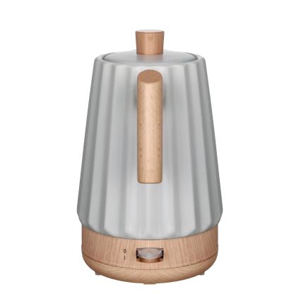 Concept RK0091 - Elektrischer Wasserkocher 1,5 l 1500 W/230 V hellgrau/Holzdekor/Keramik