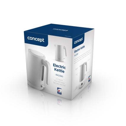 Concept RK2390 - Elektrischer Wasserkocher 1,7 l, 2200 W/230 V, weiß