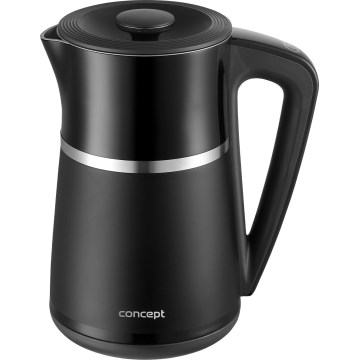Concept RK3100 - Elektrischer Wasserkocher mit Temperaturregelung 1,7 l 2200 W/230 V schwarz