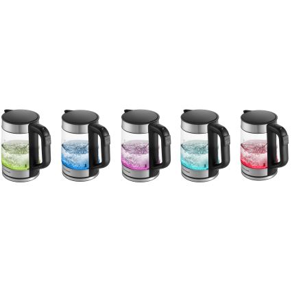 Concept RK4067 - Schnellkochender Wasserkocher mit Temperaturregelung 1,7 l 2200W/230V Edelstahl