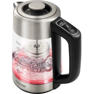 Concept RK4190 - Wasserkocher mit Temperaturregelung und Sieb 1,7 l 2200W/230V Edelstahl