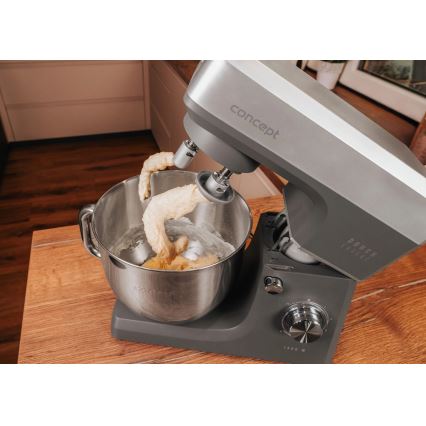 Concept RM6010 - Küchenmaschine mit Planetenrührwerk DOUGH EXPERT 1900W/230V Anthrazit/Edelstahl