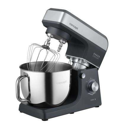 Concept RM6010 - Planetarische Küchenmaschine DOUGH EXPERT, 1900 W / 230 V, Anthrazit/Edelstahl
