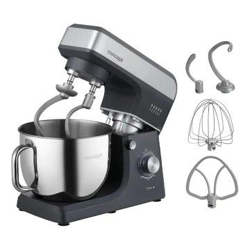 Concept RM6010 - Küchenmaschine mit Planetenrührwerk DOUGH EXPERT 1900W/230V Anthrazit/Edelstahl