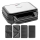 Concept SV3070 - Sandwichmaker XXL 4in1 900W/230V schwarz/Edelstahl