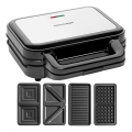 Concept SV3070 - XXL 4-in-1 Toaster 900W/230V Schwarz/Edelstahl
