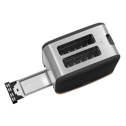Concept TE2016 - Toaster mit zwei Schlitzen und Brötchenaufsatz 930W/230V schwarz