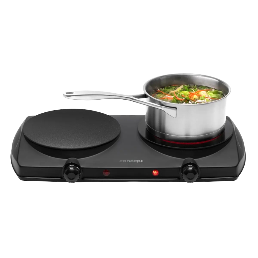 Concept VE3060 - Doppelkochplatte 2500W/230V schwarz