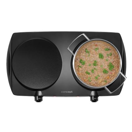 Concept VE3060 - Doppelkochplatte 2500W/230V schwarz