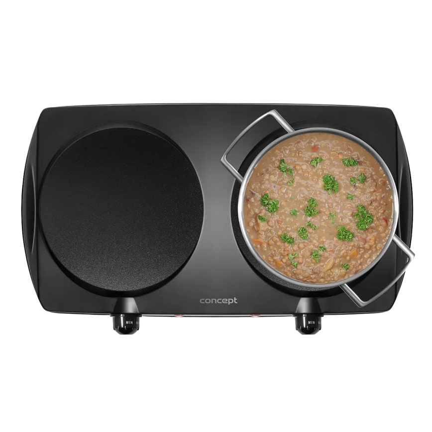 Concept VE3060 - Doppelkochplatte 2500W/230V schwarz
