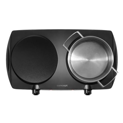 Concept VE3060 - Doppelkochplatte 2500W/230V schwarz