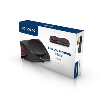Concept VE3060 - Doppelkochplatte 2500W/230V schwarz