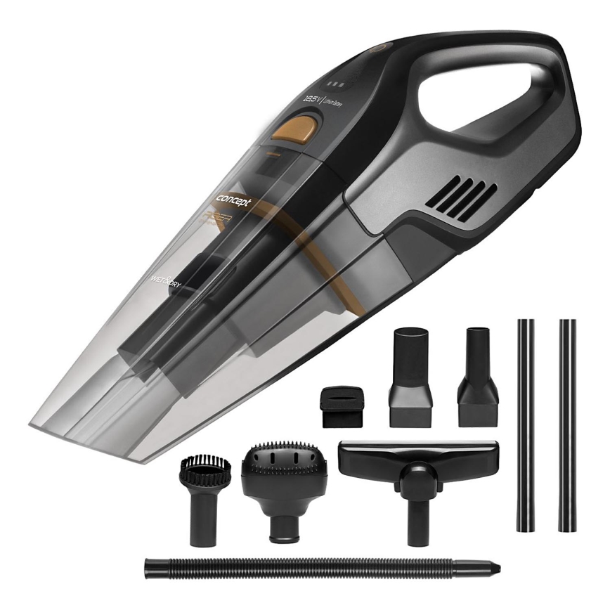 Concept VP4353 - Handstaubsauger WET & DRY RISER EXTENSION 110W/18,5V 2200 mAh schwarz