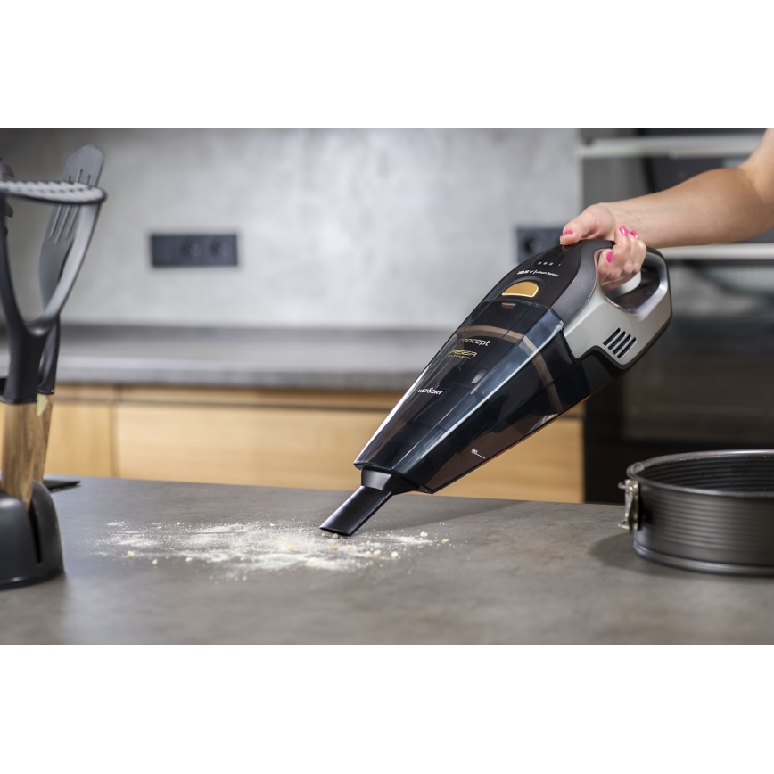 Concept VP4353 - Handstaubsauger WET & DRY RISER EXTENSION 110W/18,5V 2200 mAh schwarz