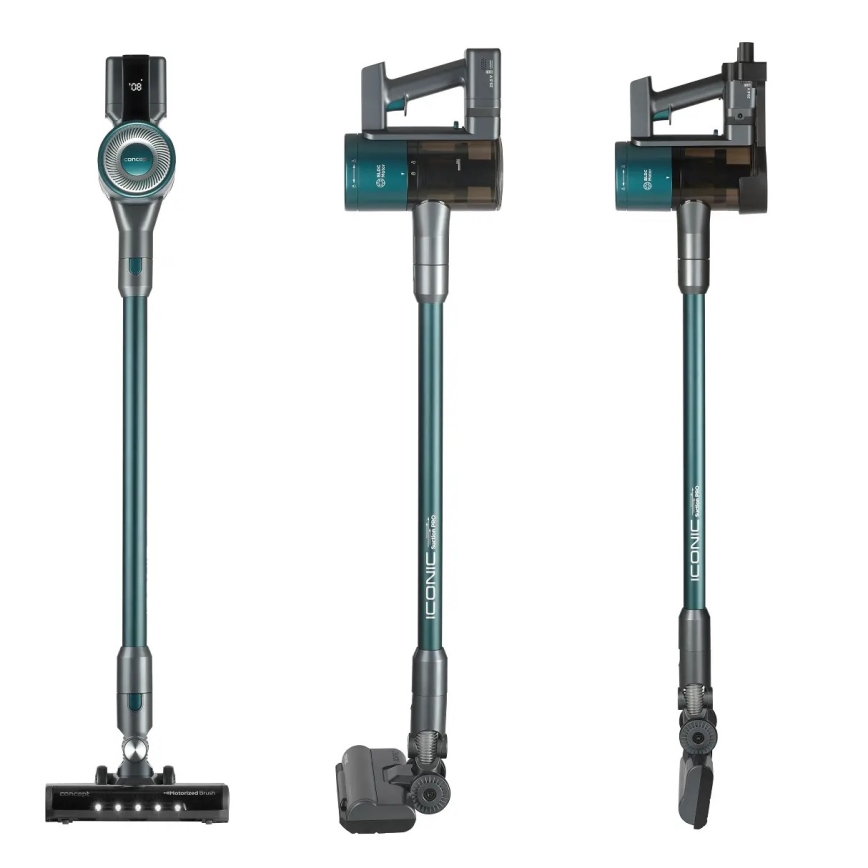 Concept VP6045 – 2-in-1 Akku-Stiel- und Handstaubsauger ICONIC SUCTION PRO, 450 W / 29,6 V, 2500 mAh, blau