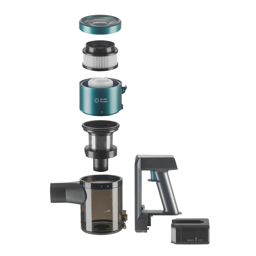 Concept VP6045 – 2-in-1 Akku-Stiel- und Handstaubsauger ICONIC SUCTION PRO, 450 W / 29,6 V, 2500 mAh, blau